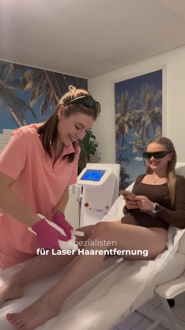 Mariana bei einer Laserbehandlung — aus dem Instagram-Profil von Beauty Bar